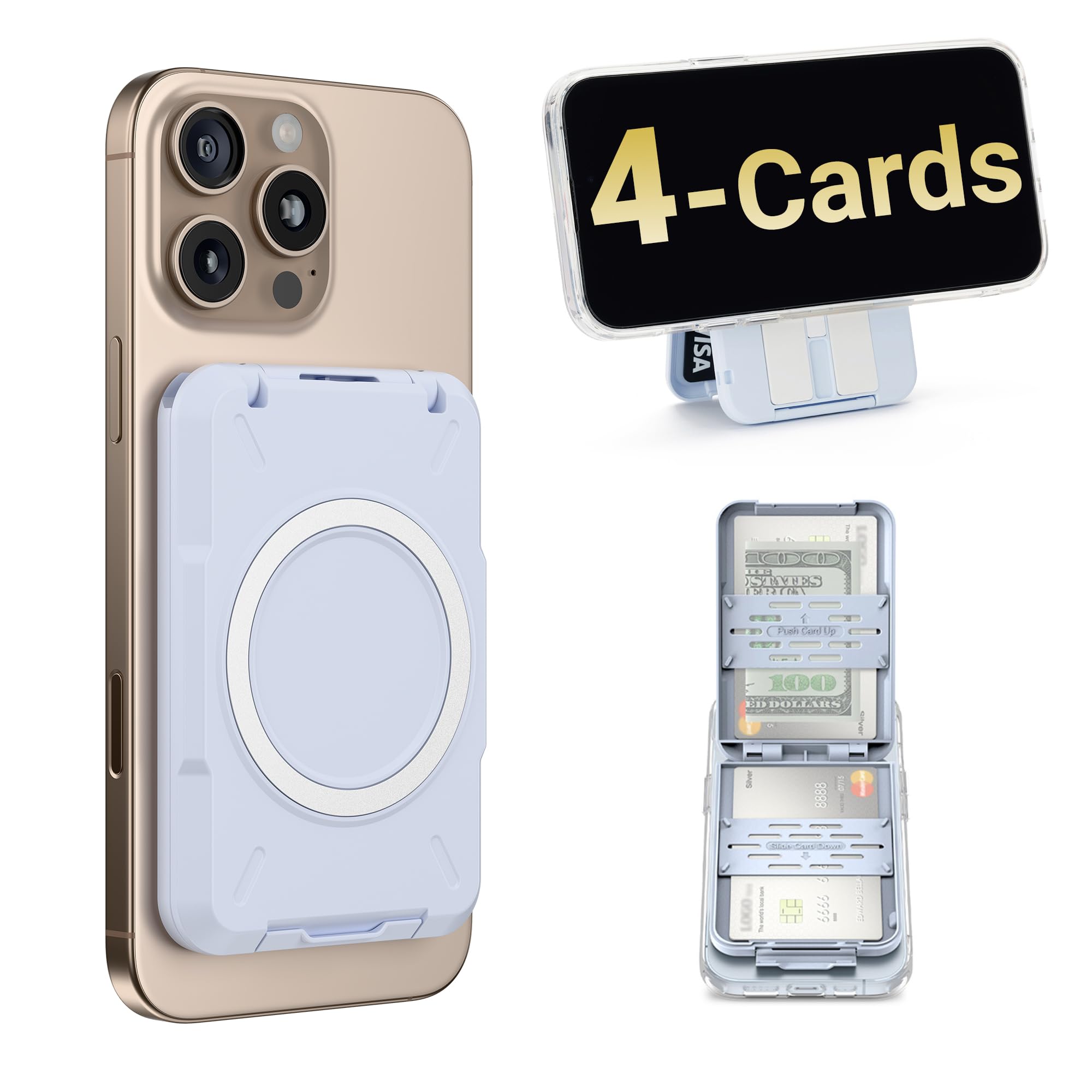 Amazon.com: PROfezzion 2-in-1 for MagSafe Wallet Stand, RFID