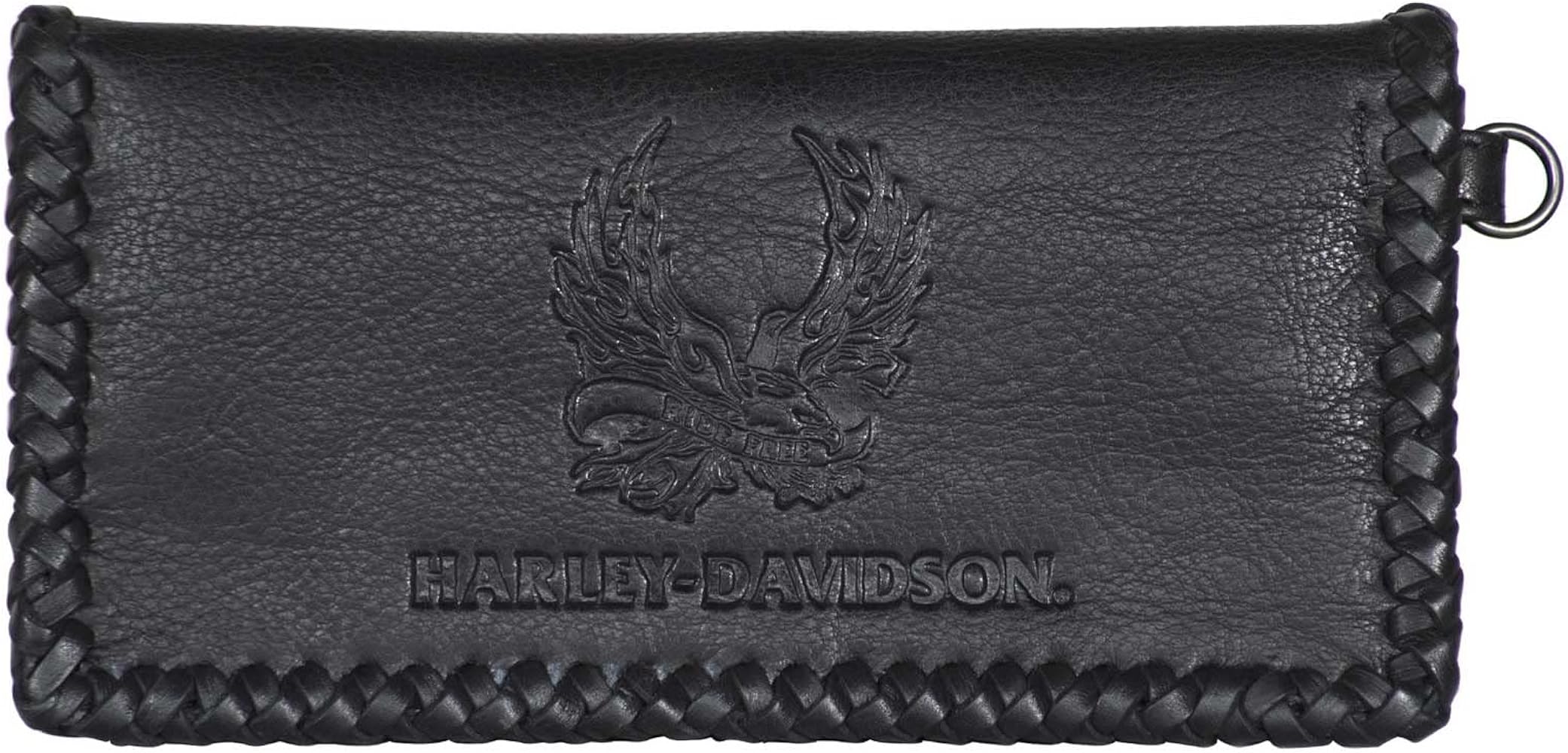 Amazon.com: Harley-Davidson Men's Ride Free Trucker Leather Wallet