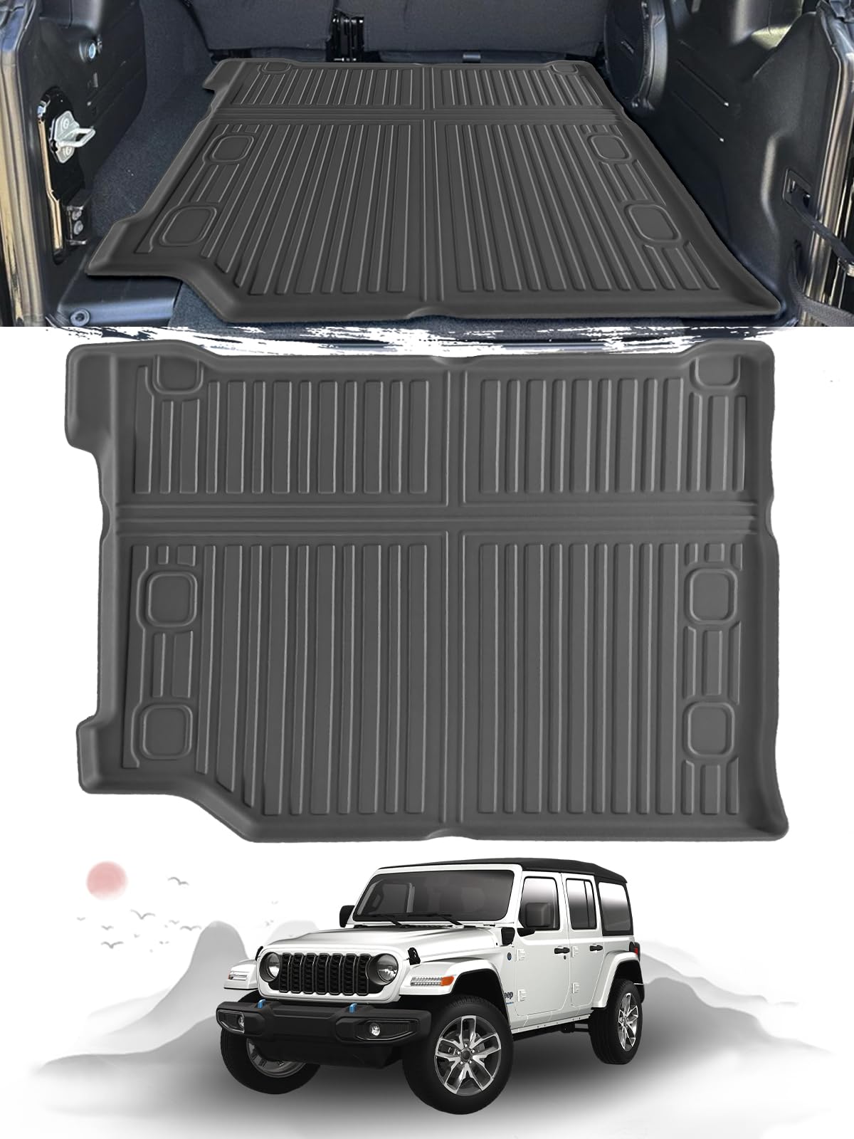 Amazon.co.jp: ruiya 折り畳み式 新型 ジープ ラングラー JL ラゲッジ