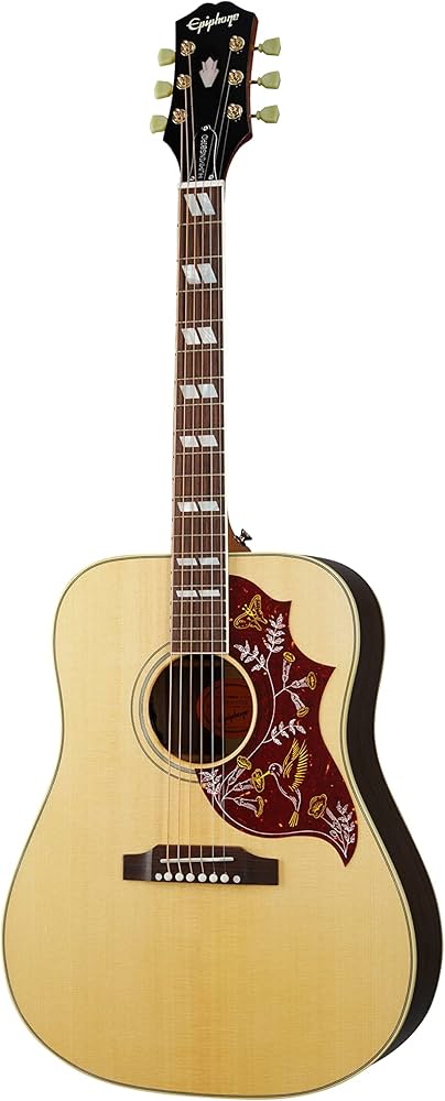 Amazon | Epiphone Masterbilt Hummingbird Aged Antique Natural