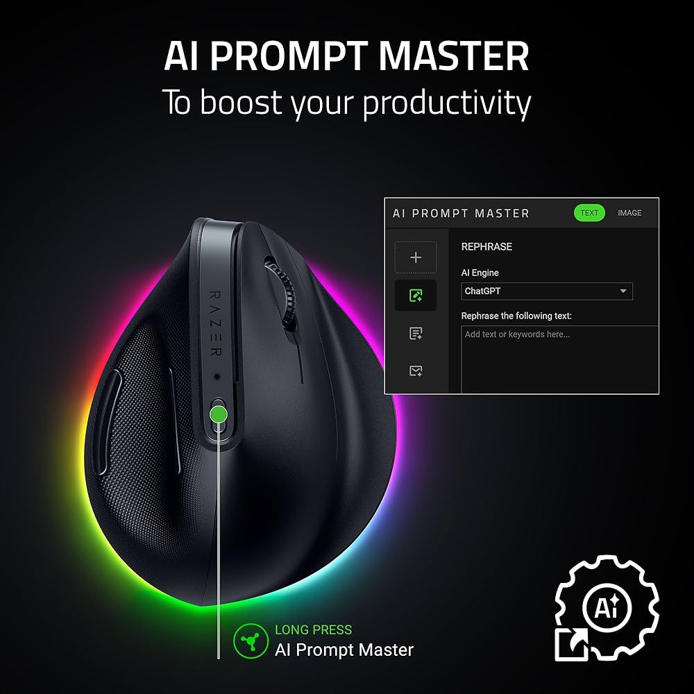 Amazon.com : Razer Pro Click V2 Vertical Wireless Mouse: 6 Button