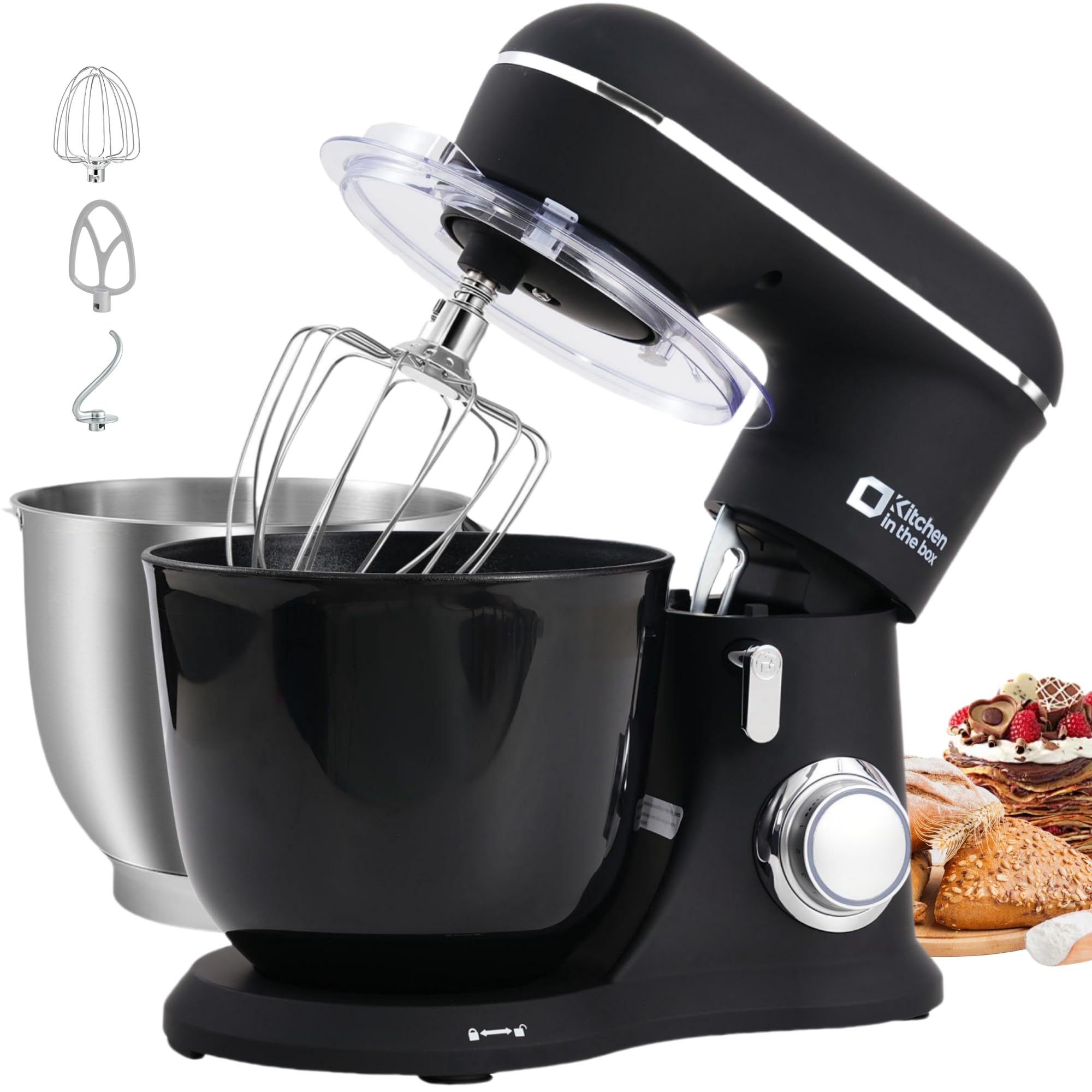 Amazon.com: Kithchen in the box 5QT Plastic Bowl, Stand Mixer Bowl