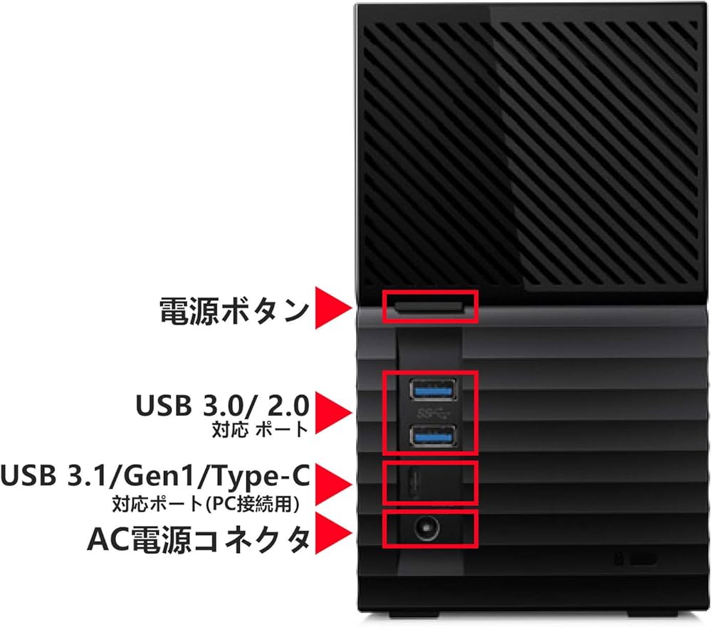 Amazon | WD デスクトップHDD 8TB USB3.1 Gen 1 暗号化 RAID 0,1