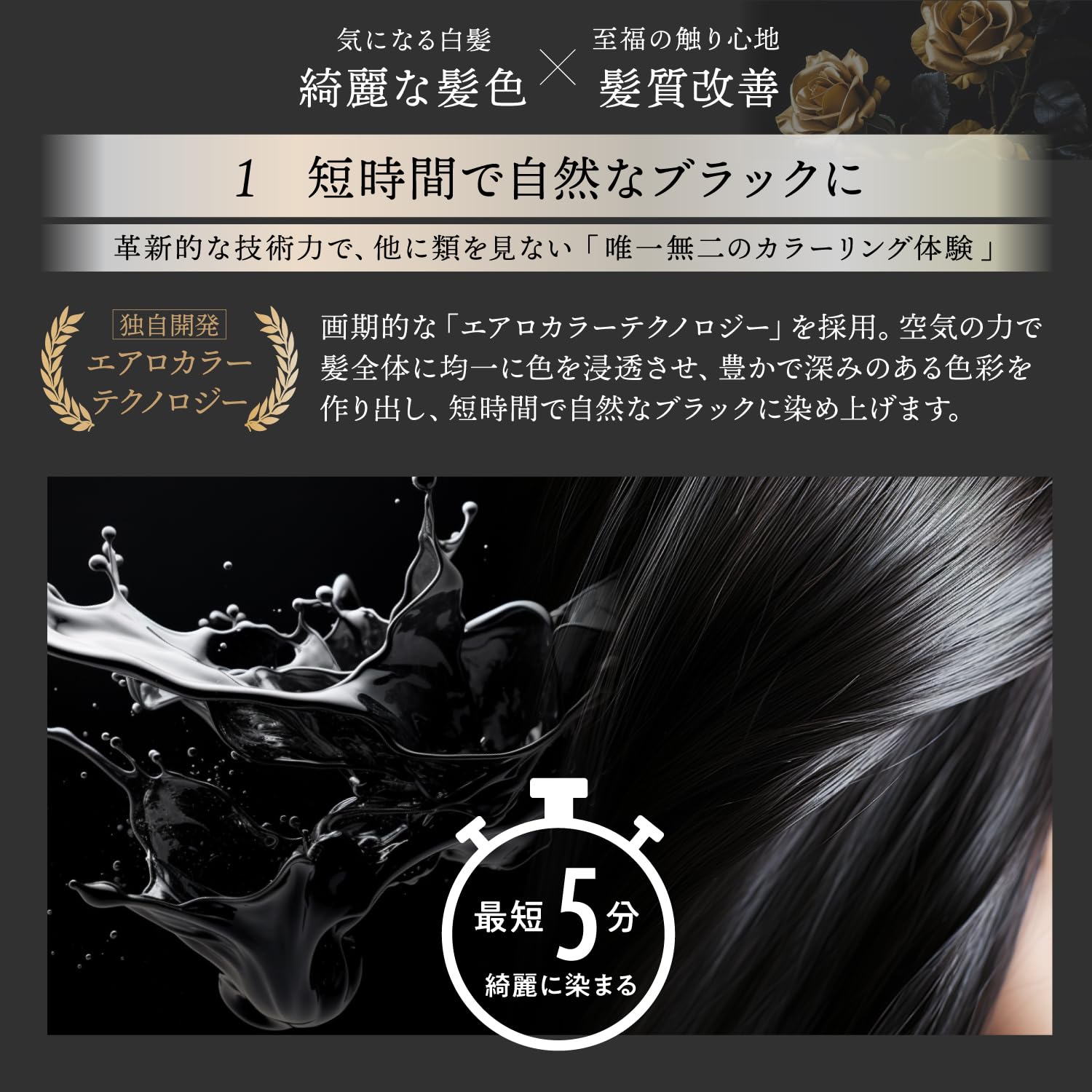 Amazon | Kyogoku ミラクルカラーフォーム ブラック 白髪染め 髪質改善