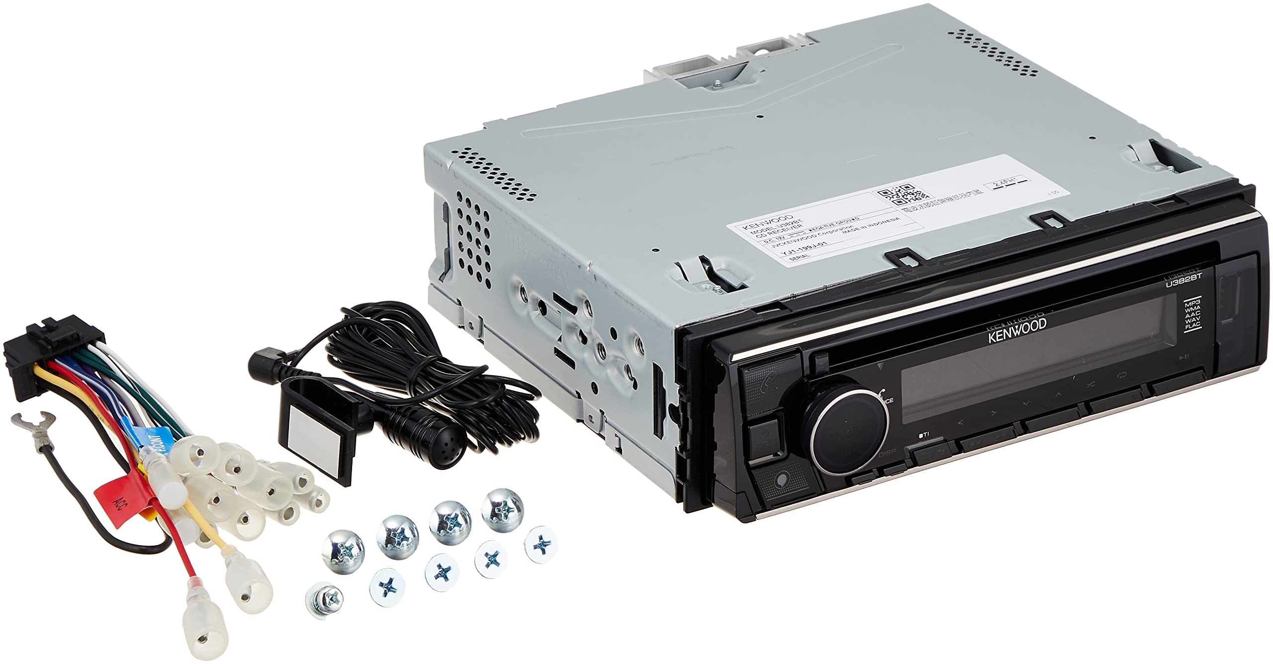 Amazon | ケンウッド 1DINレシーバー U382BT MP3 WMA AAC WAV FLAC対応