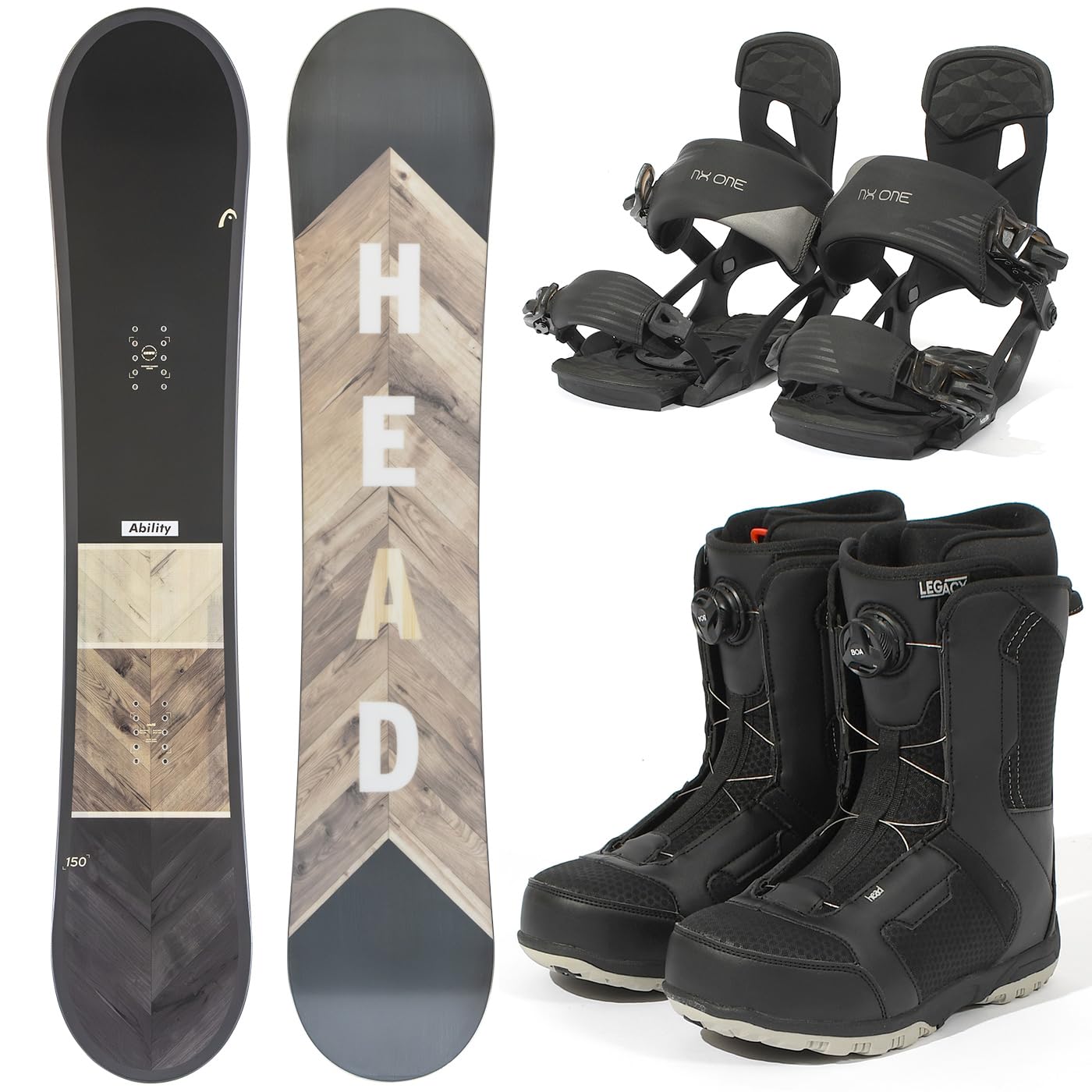 Amazon | HEAD(ヘッド) 24-25 メンズ スノーボード 3点セット 板