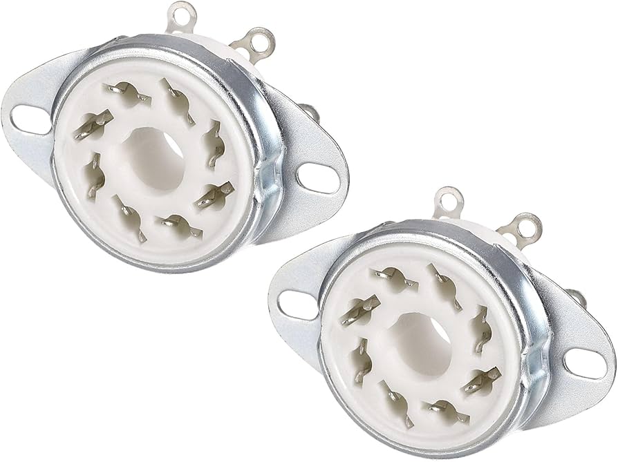 Amazon.co.jp: uxcell 8ピン真空管ソケット セラミック製管ソケット