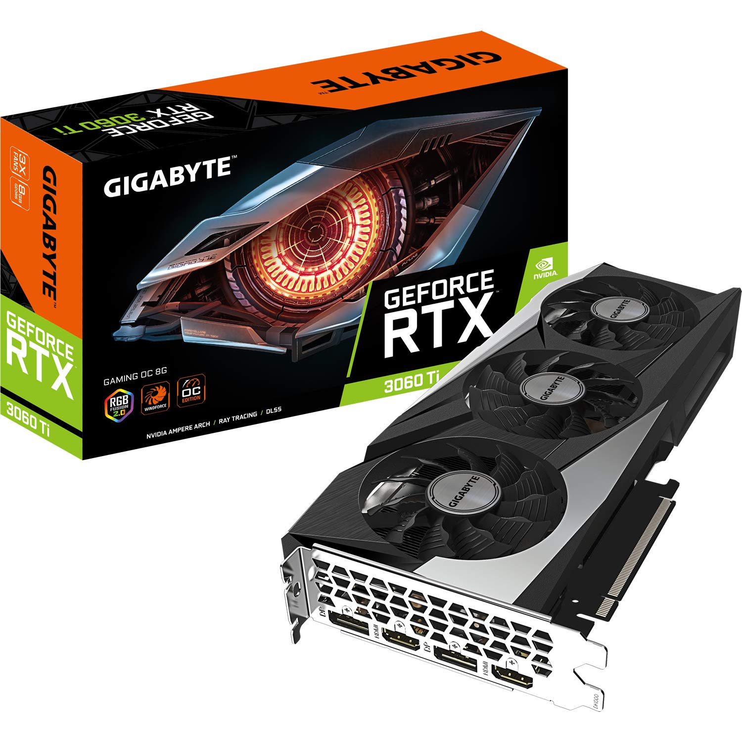 Gigabyte GeForce RTX 3060 Ti Gaming OC 8GB V2 LHR Graphics Card