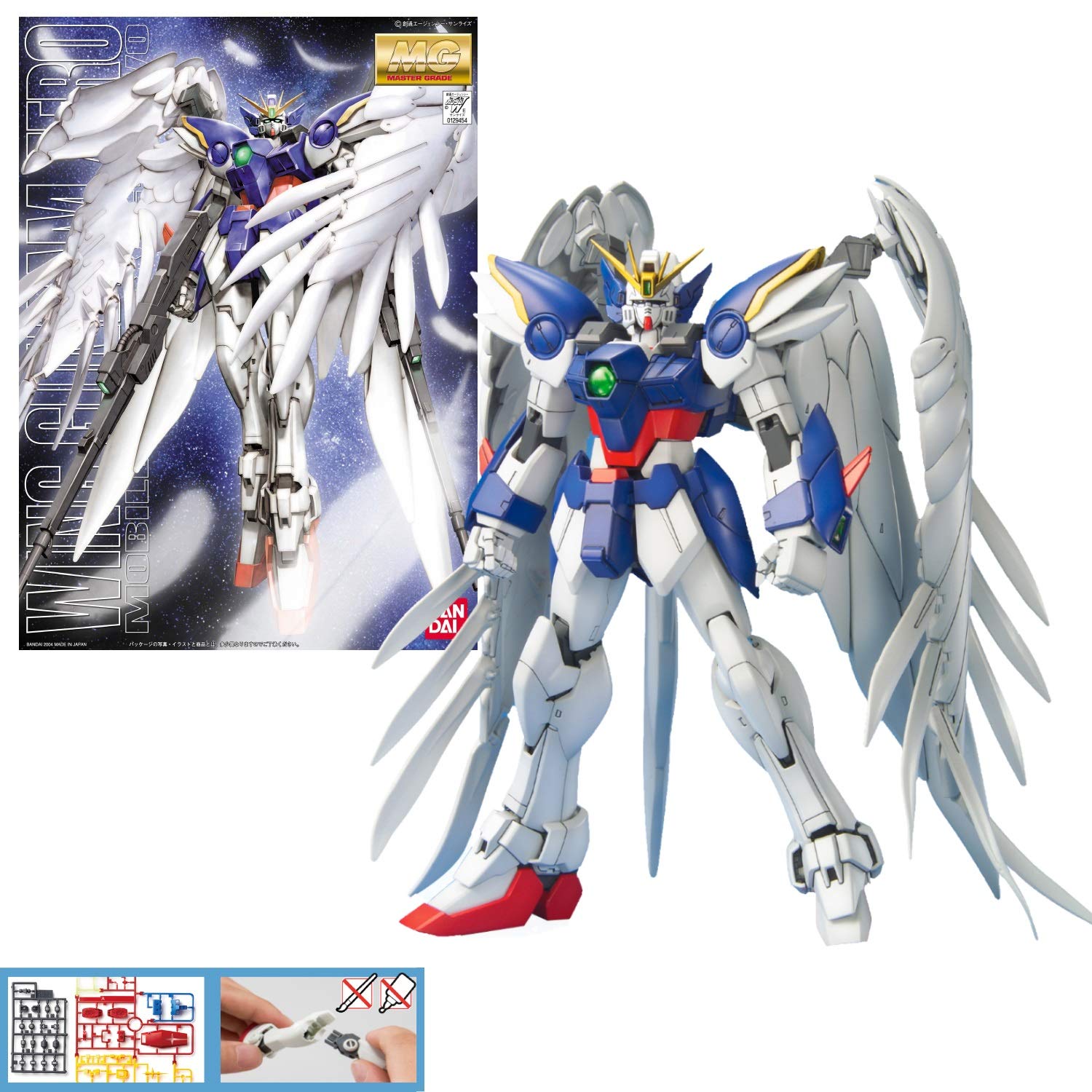 Amazon.com: Bandai Hobby Wing Gundam Zero Version EW 1/100