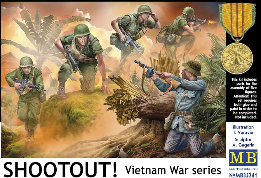 Amazon | マスターボックス(Master Box) 1/35 ベトナムシリーズ 銃撃戦