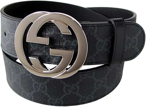 Amazon | [グッチ] ベルト メンズ GGスプリームキャンバス インター