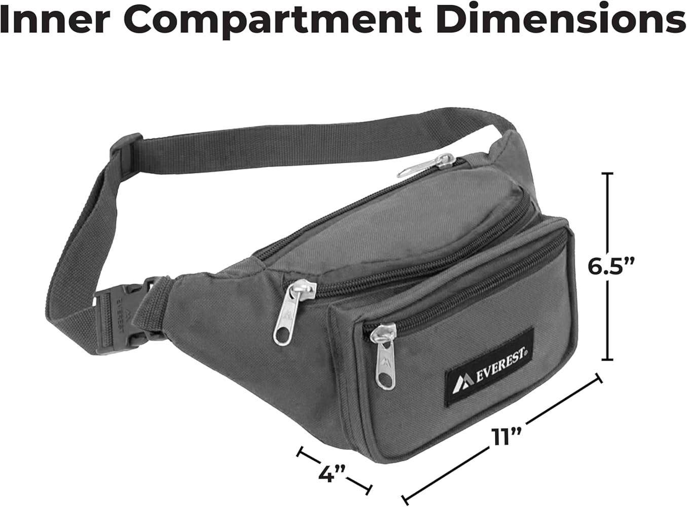 Amazon.com | Everest Signature Waist Pack - Large, Black, One Size