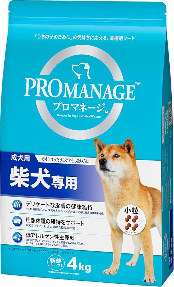 Amazon.co.jp: プロマネージ (PROMANAGE) 犬種別 成犬用 柴犬専用 4kg