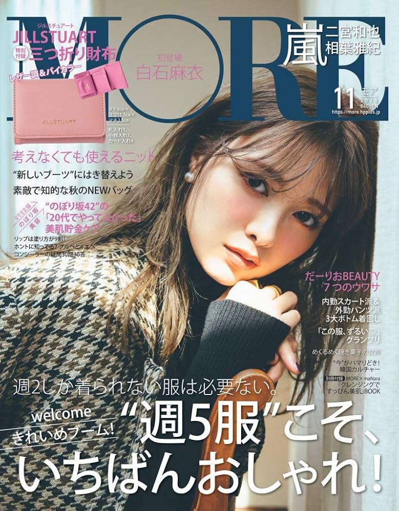 MORE(モア) 2018年 11 月号 付録:ジルスチュアート 三つ折り財布(色