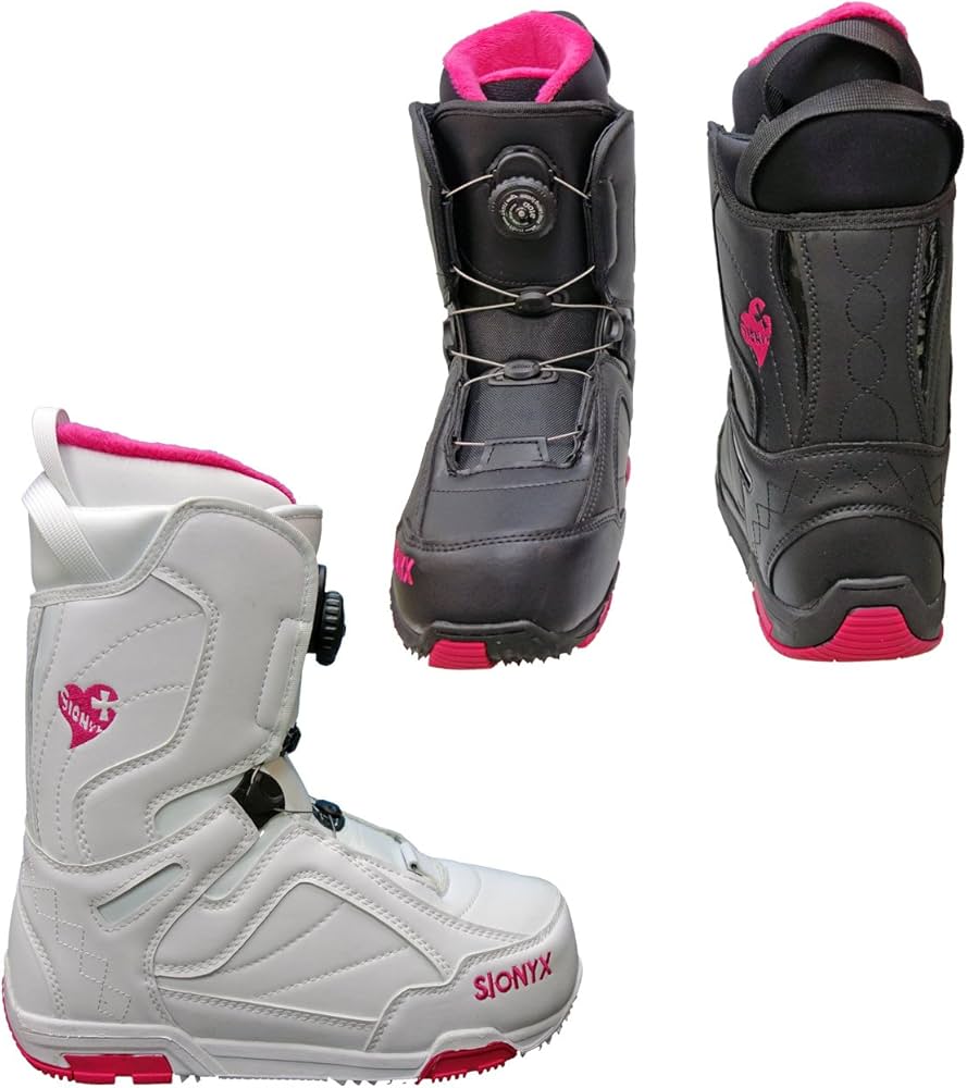 Amazon | Sionyx レディーススノーボードブーツ ダイヤル式スノボー