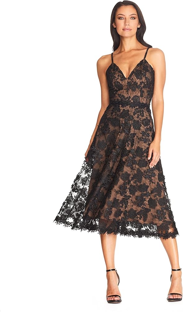 Amazon.com: Dress the Population Womens Tahani Plunge Neckline Fit