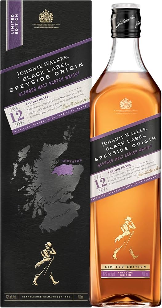 Amazon.co.jp: ジョニーウォーカー ブラックラベル 12年 スペイサイド