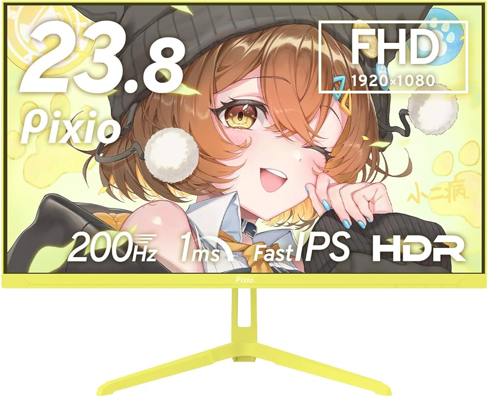 Amazon.co.jp: Pixio PX248 Wave Yellow ゲーミングモニター イエロー