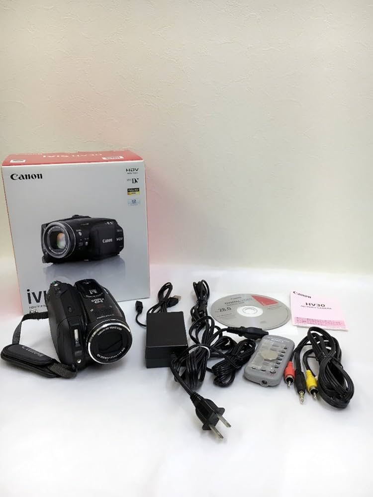 Canon iVIS HV30 キヤノンHDビデオカメラ 動作確認 付属品有 Canon