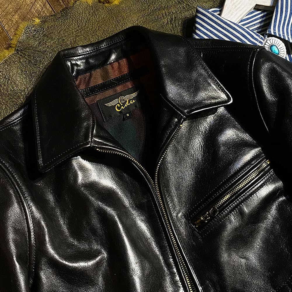 Amazon | [N++A] BOMU メンズ 馬革 1.4mm 茶芯ホースハイド 30's