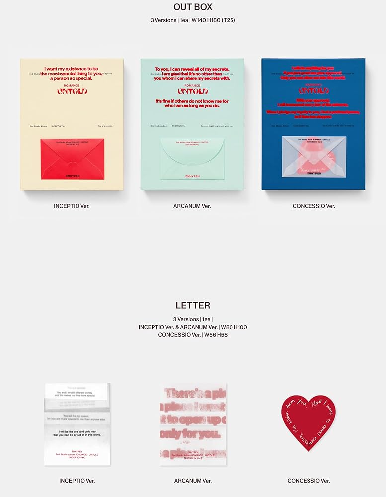 Amazon.co.jp: Molyrrd ENHYPEN ROMANCE : UNTOLD 2nd Full Album