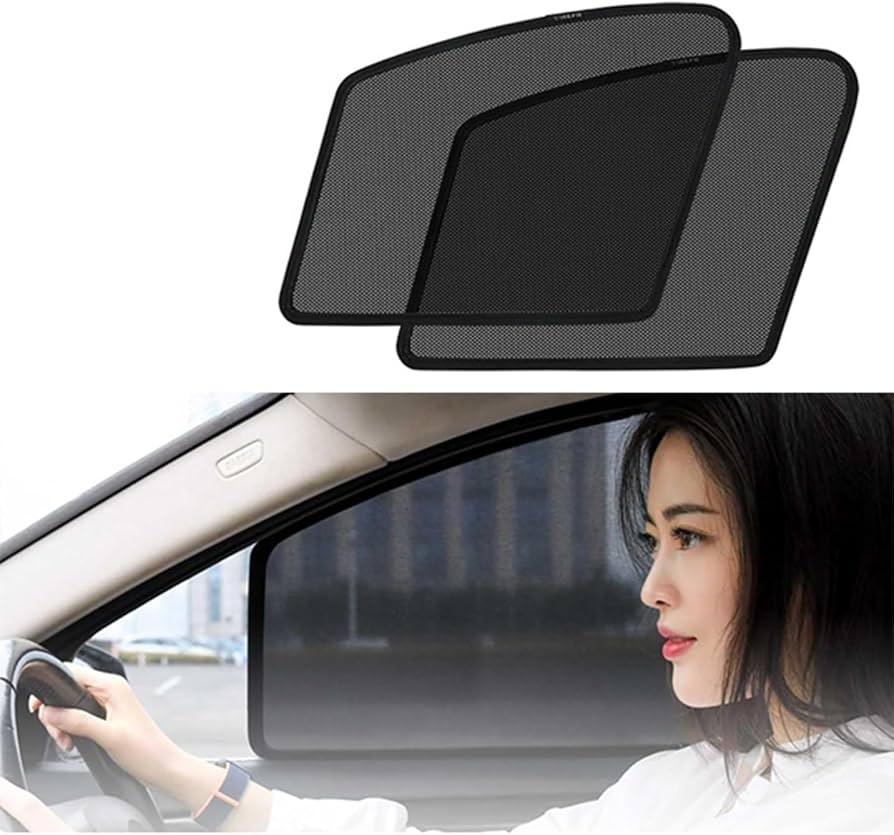 130系マークXスモーク風サンシェード 運転・助手席ガラス用セット(5