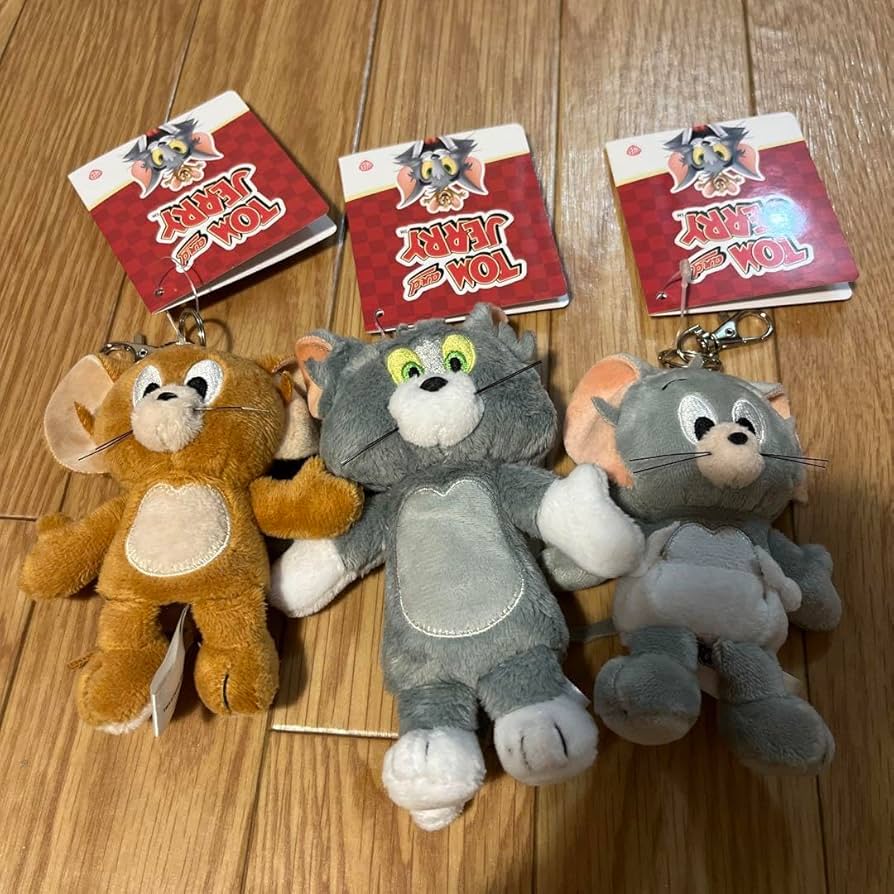 Amazon.co.jp: トム とジェリー ぬいぐるみキーホルダー3種セット