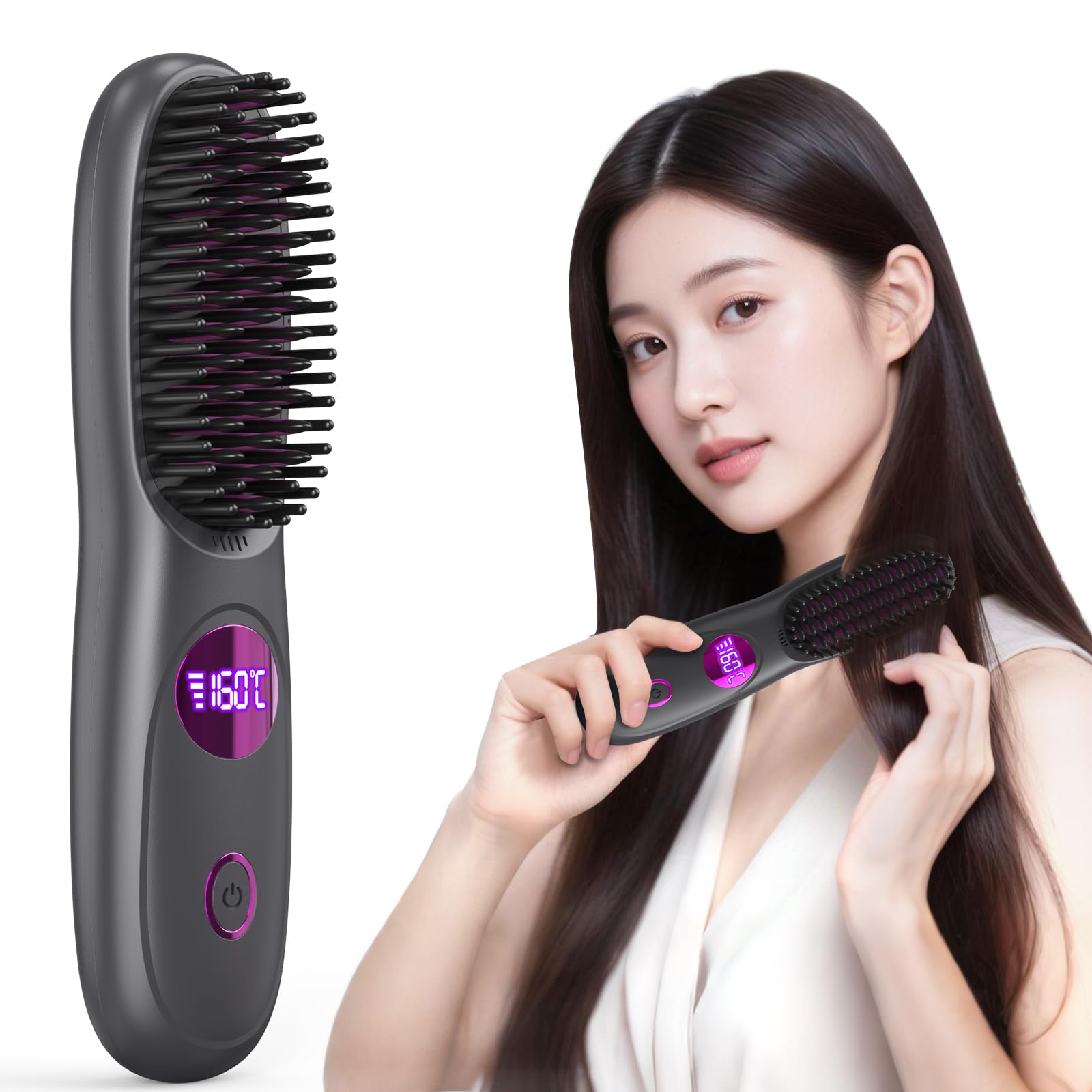 プラズマクラスター Nuance Iron ブラシヘアアイロン プラズマ