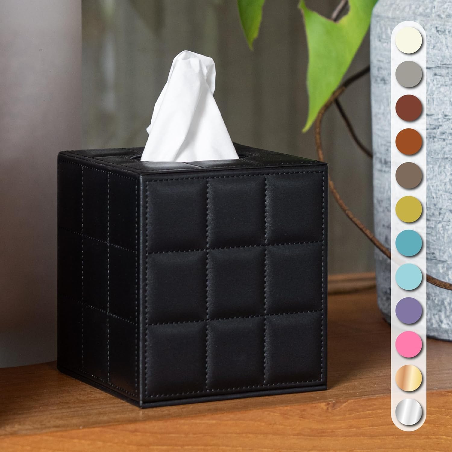 Amazon.com: Luxury 5 Star Hotel Style Tissue Box Cover - Sturdy