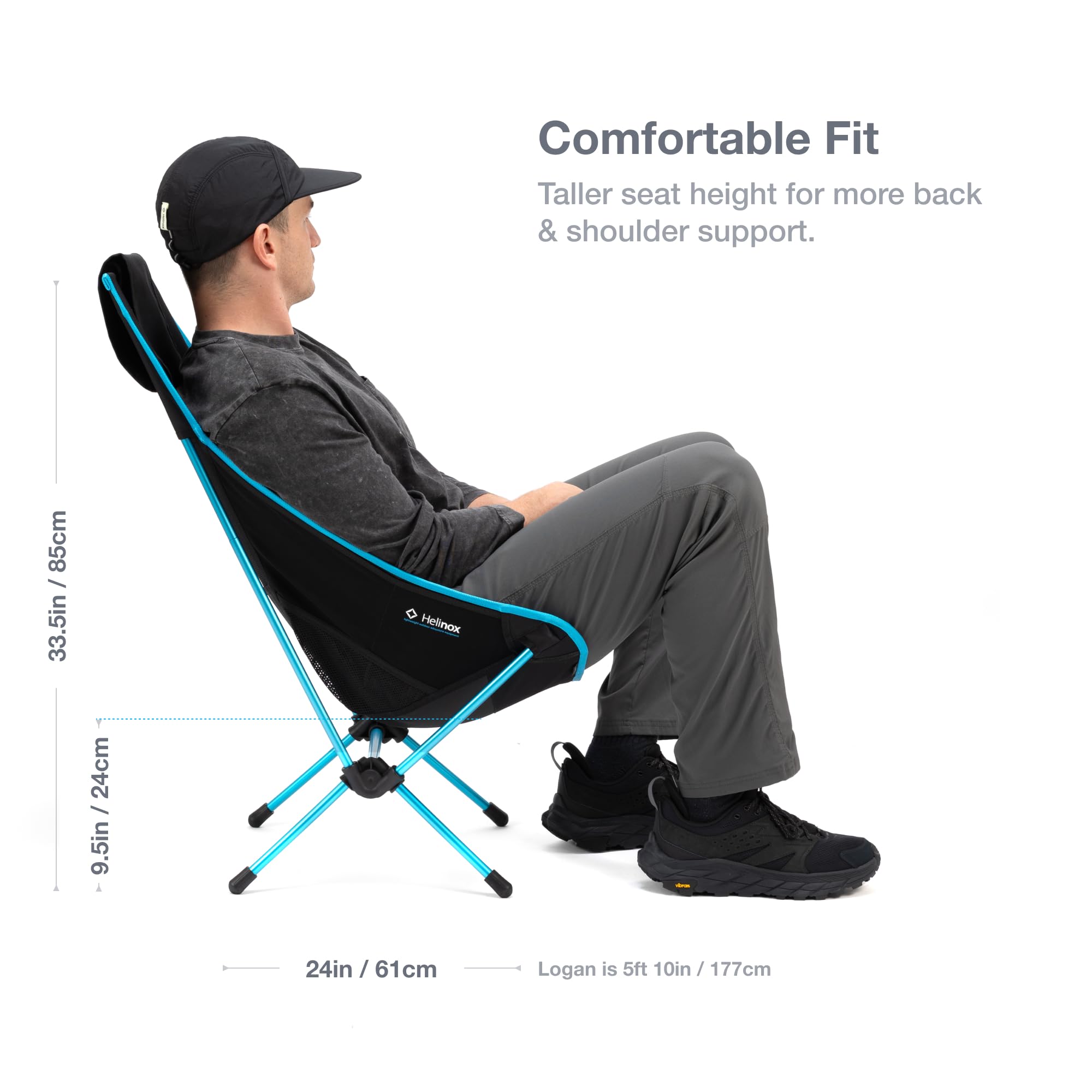 Amazon.com: Helinox Chair Two Ultralight, High-Back, Collapsible