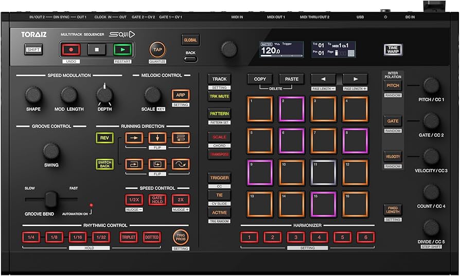 Amazon.com: Pioneer DJ TORAIZ SQUID Multitrack Sequencer : Musical