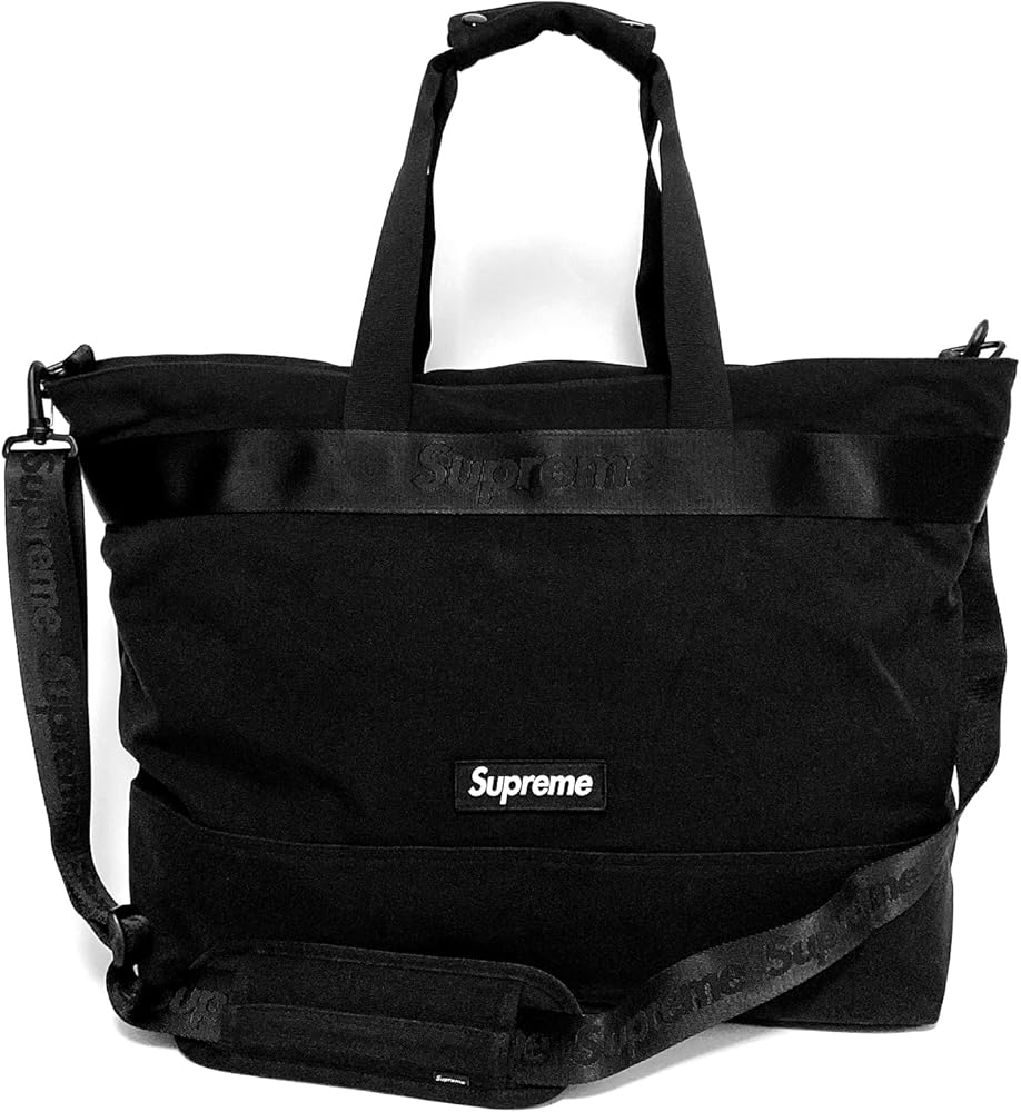 Amazon | [シュプリーム] メンズ トートバッグ ブラック Tote Bag