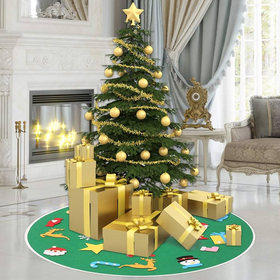 Amazon.co.jp: Steppiano クリスマスツリースカート ファー 足元隠し