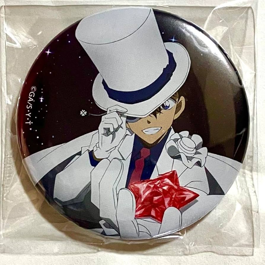 d*7様 【激レア】まじっく快斗 1412 怪盗キッド 黒羽快斗 缶バッジ 2点