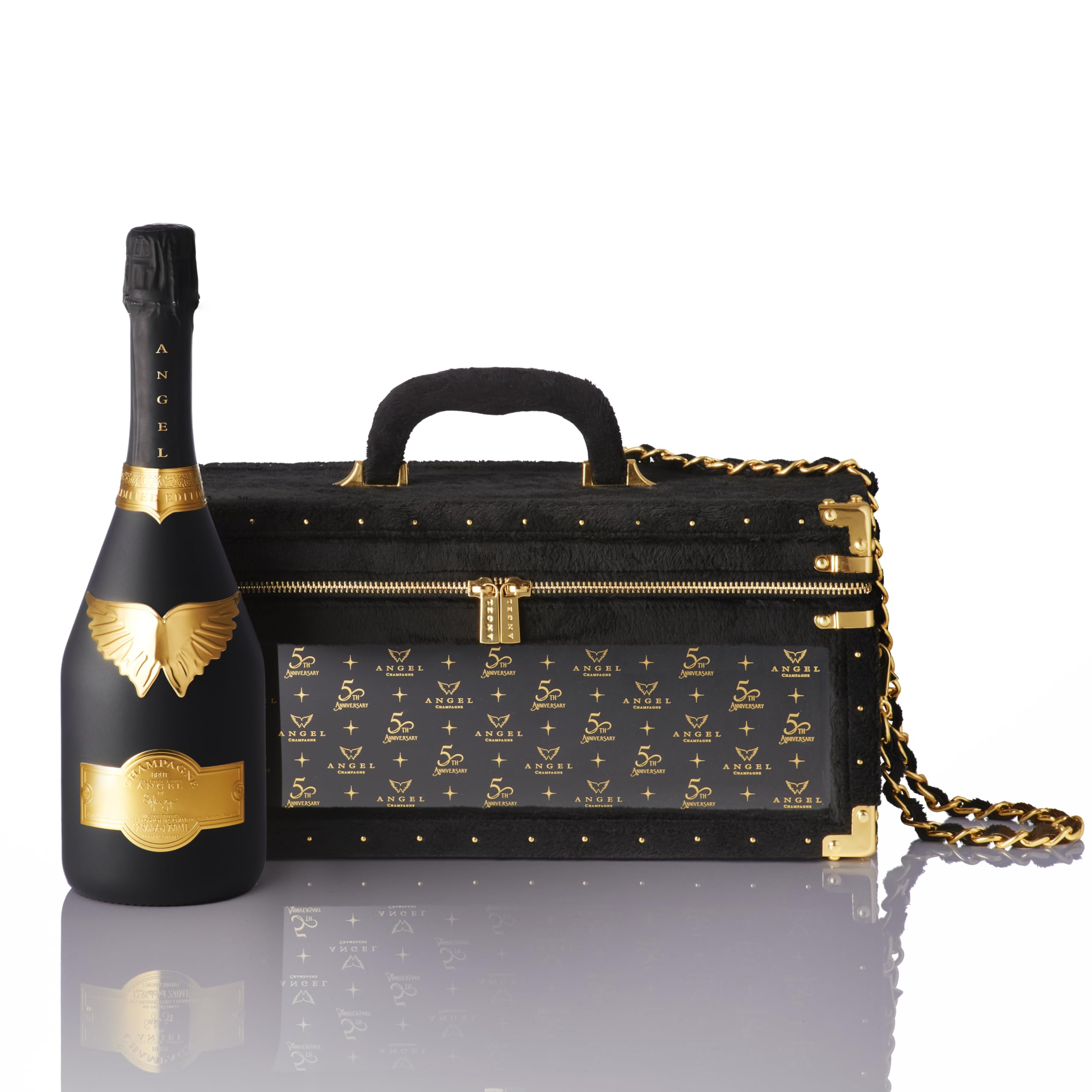 Amazon.co.jp: ANGEL CHAMPAGNE NV Brut Black 5th Anniversary in