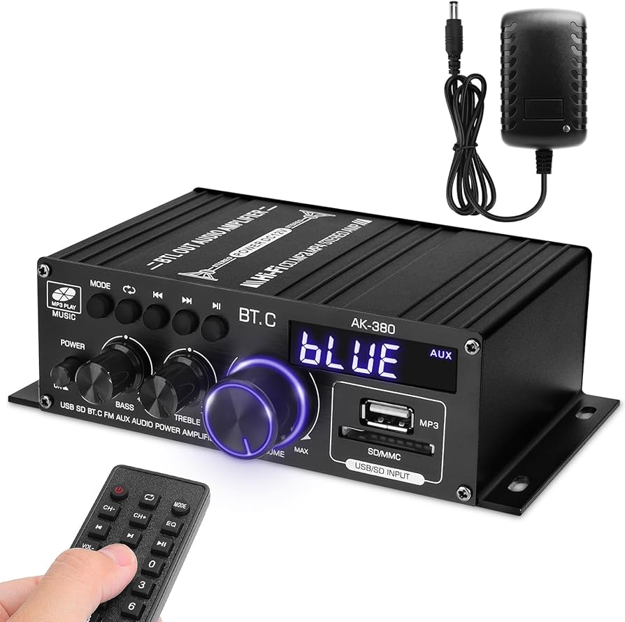 Amazon.co.jp: Bluetooth アンプ 5.0 HiFi ステレオ パワーアンプ