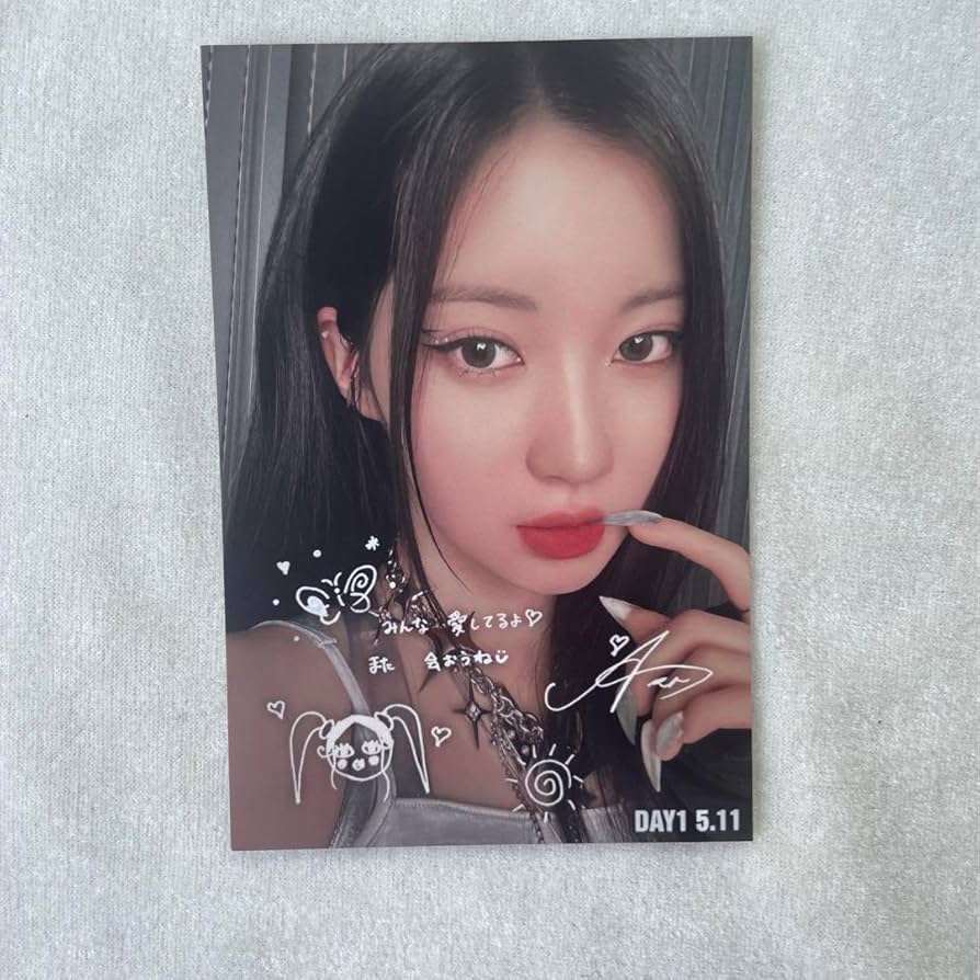 Amazon.co.jp: BABYMONSTERアサ511 B賞ポストカードサイン メッセージ