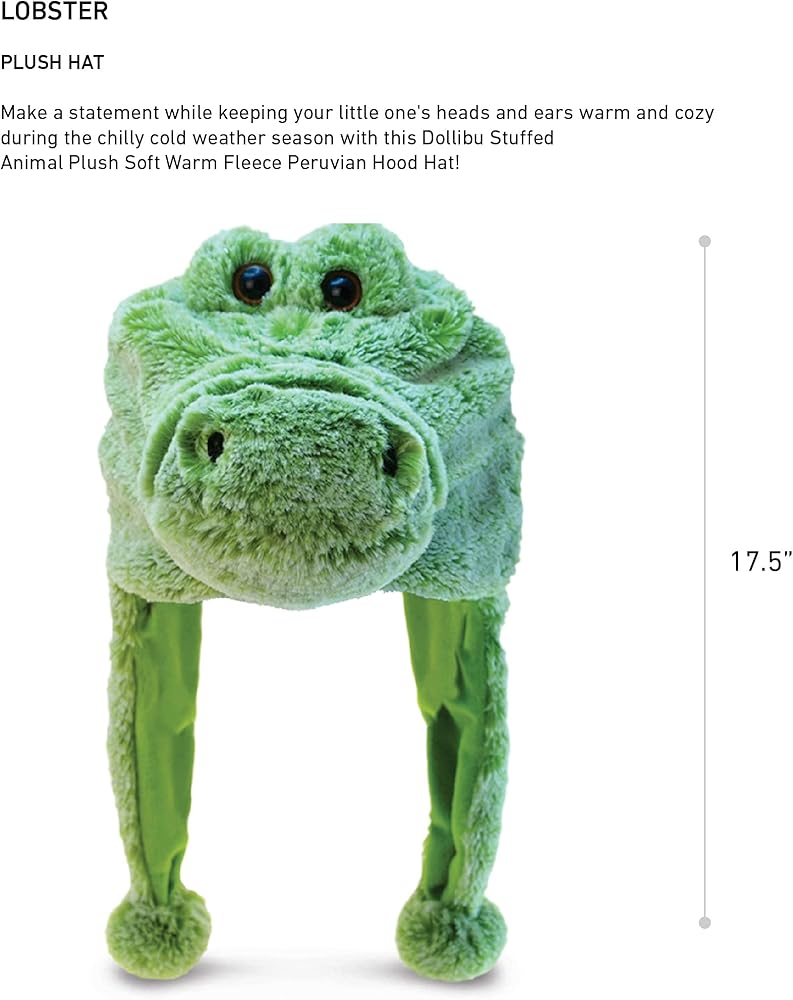 Amazon.com: DolliBu Animal Hat with Ear Flaps – Super Soft Plush
