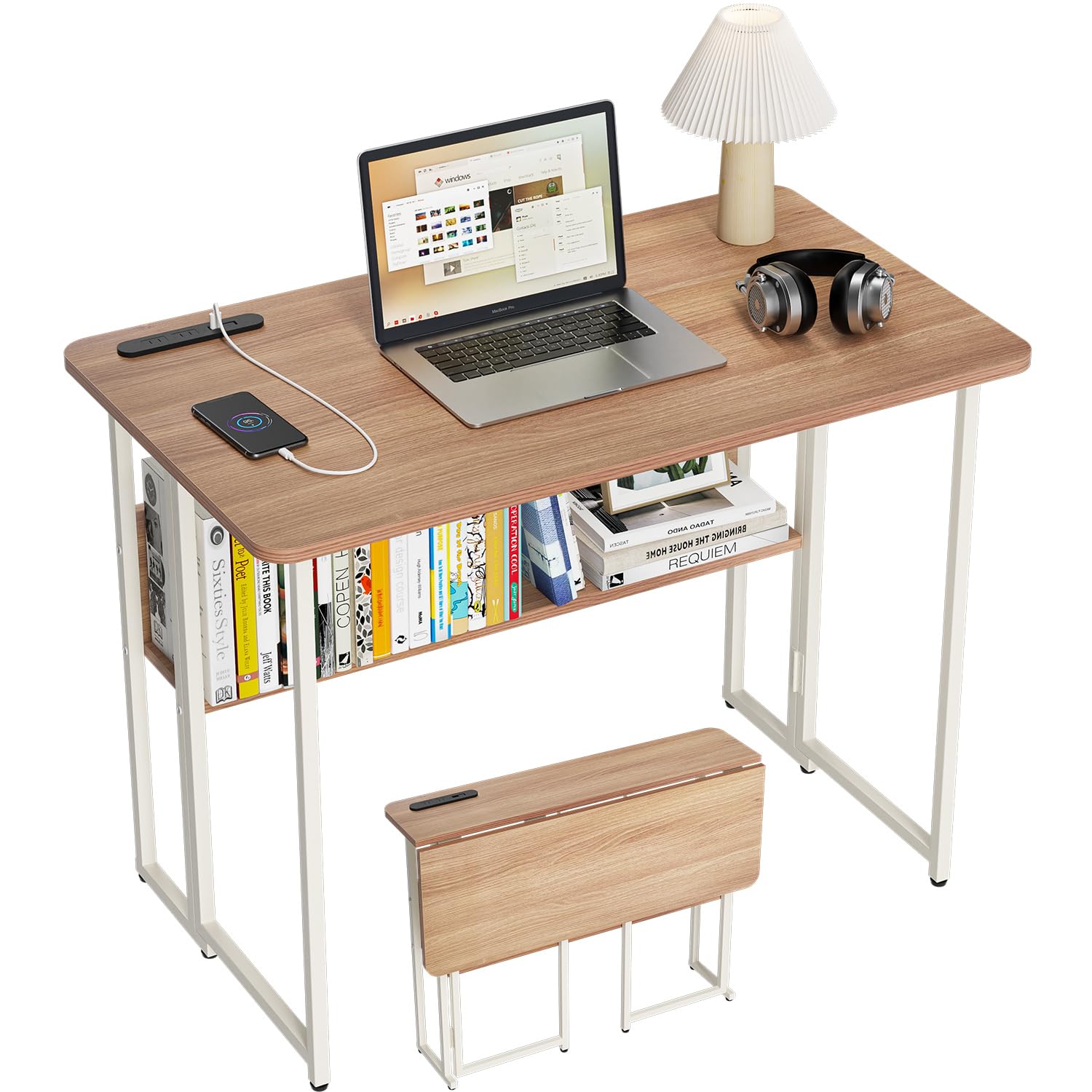 Amazon.co.jp: 折りたたみデスク 多機能 折りたたみ テーブル 省