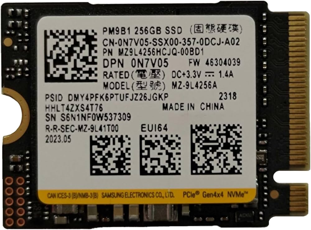 Amazon | OemGenuine OEM Samsun PM9B1 256GB M.2 PCI-e NVME SSD 内蔵