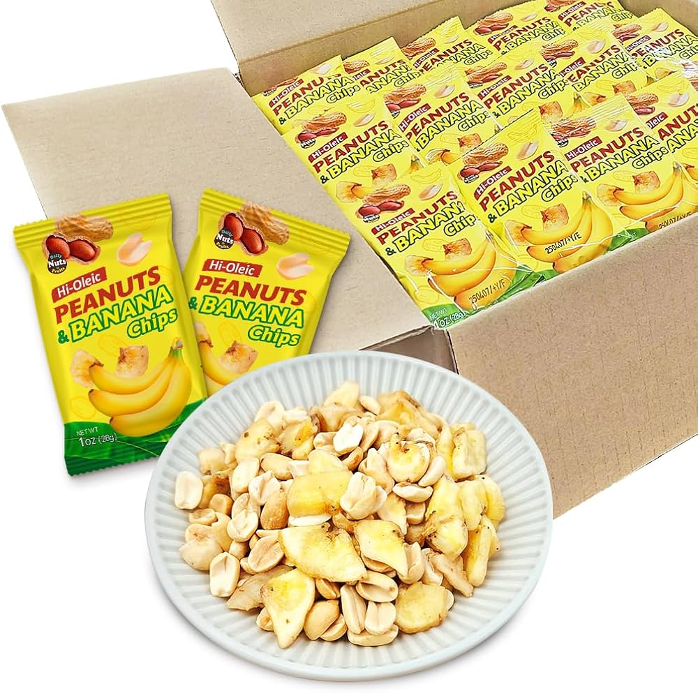 Amazon.co.jp: バナナチップス＆ハイオレイックピーナッツ 約3.08kg