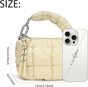 Amazon.com: DOYOGI Mini Quilted Wristlet Bag for Women, Puffer