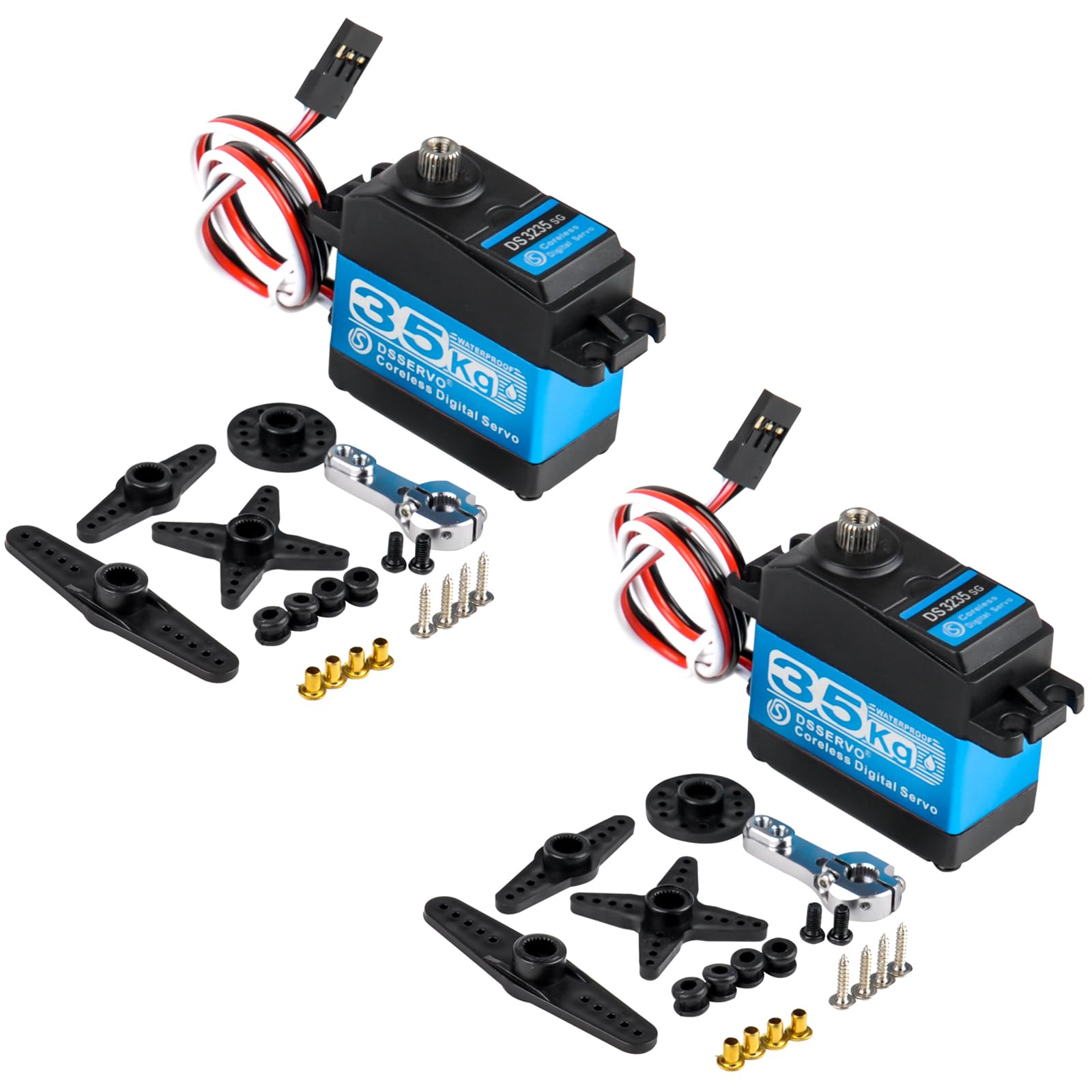 Amazon | DIYmall 2セット 35kg DS3235 デジタルサーボ 防水 高トルク