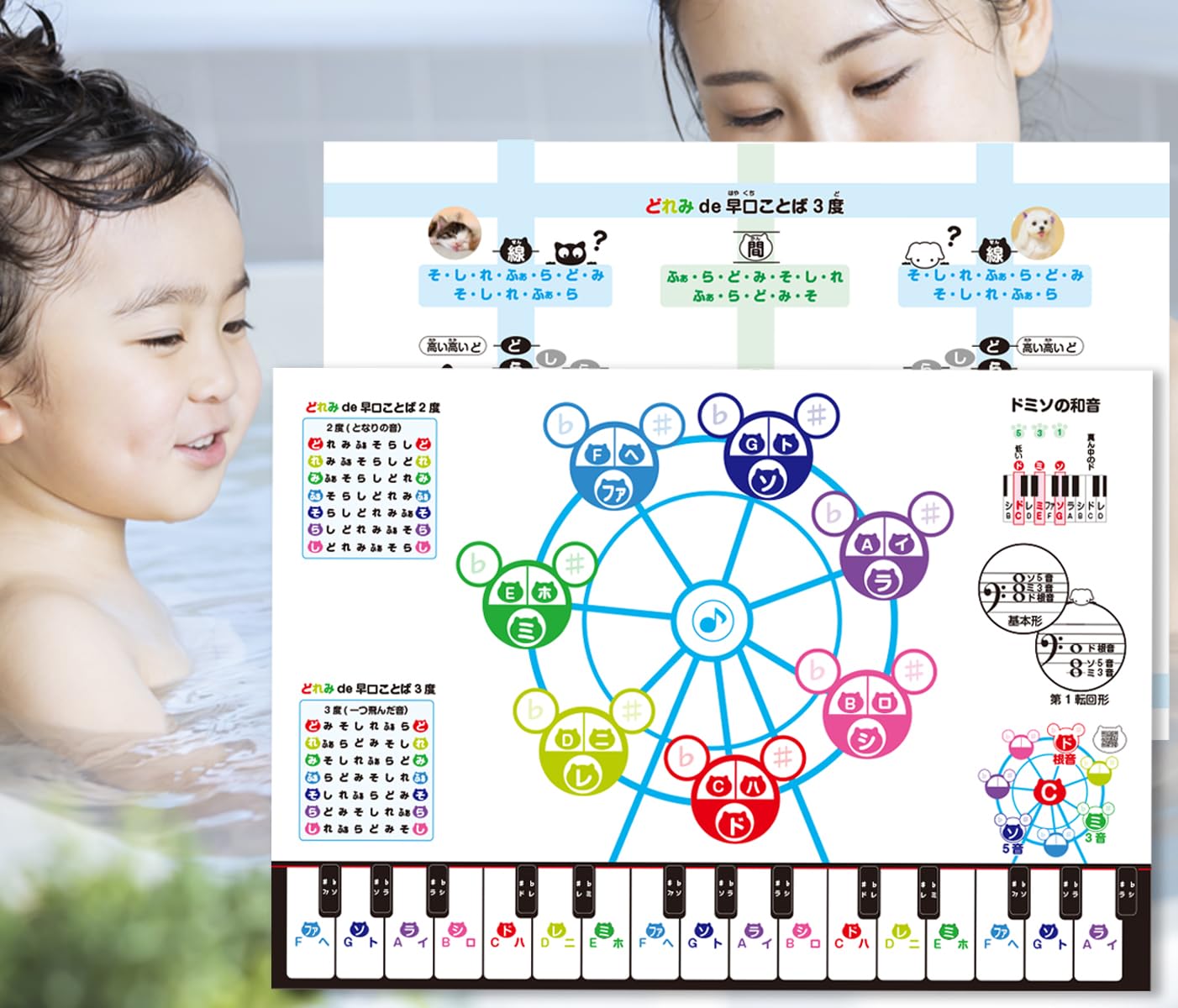 Amazon.co.jp: お風呂deドレミ観覧車2枚セット ドレミ観覧車 お風呂