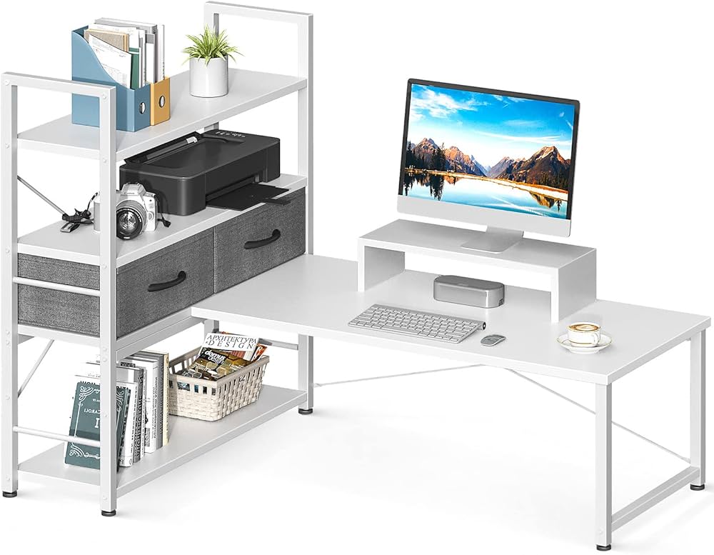 Amazon | ODK ローデスク パソコンデスク ロータイプ 幅120cm 引き出し