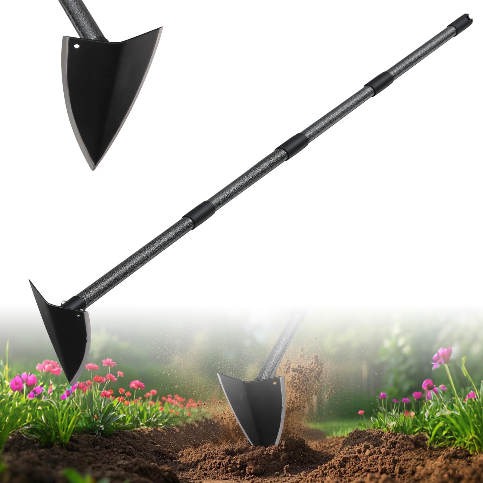 Amazon.com : Lcokeiy Hoe Garden Tool,Triangle Gardening Hoe with