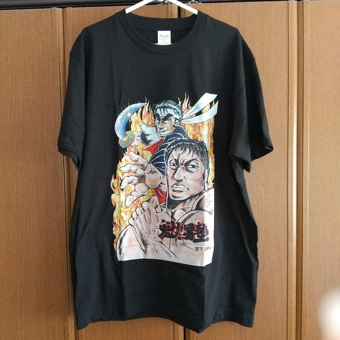 Amazon.co.jp: 小橋建太 魁!男塾 コラボTシャツ 黒 プロレス QTRZ8U8E