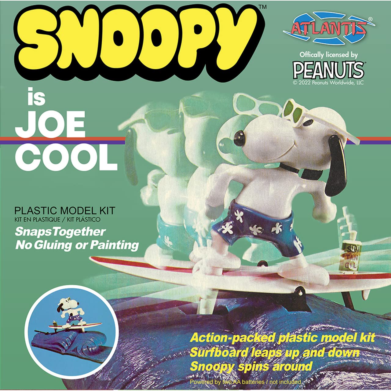 Amazon.com: ATLANTIS TOY & HOBBY INC. Snoopy Joe Cool Surfing