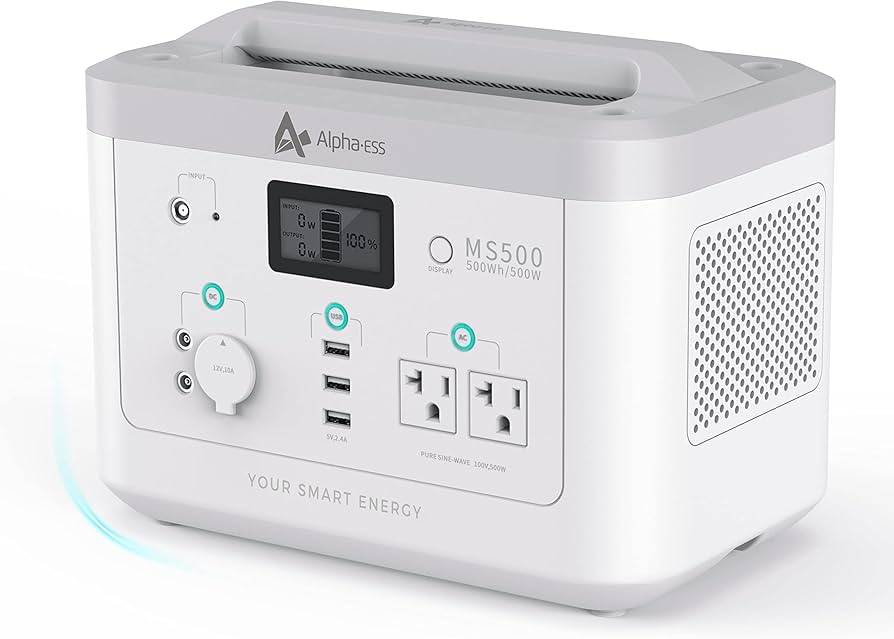 Amazon.co.jp: ポータブル電源 500Wh 大容量 AlphaESS 家庭用蓄電池