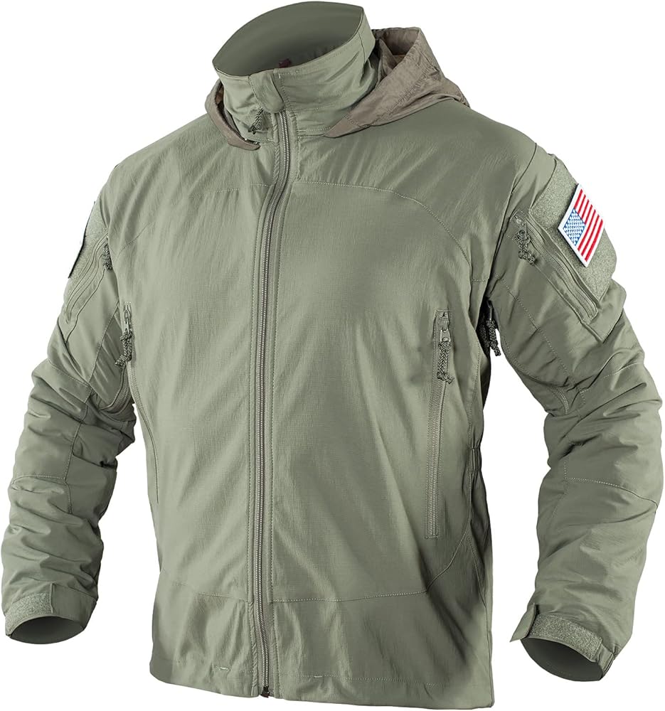 MEGE KNIGHT Men's Tactical Softshell PCU L5 Jacket Thin Style